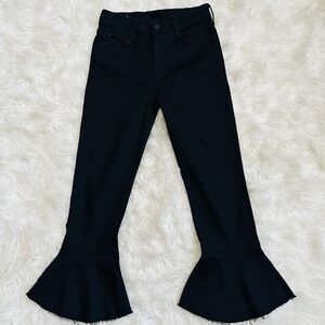 MOTHER cha cha Fray Jeans Black
